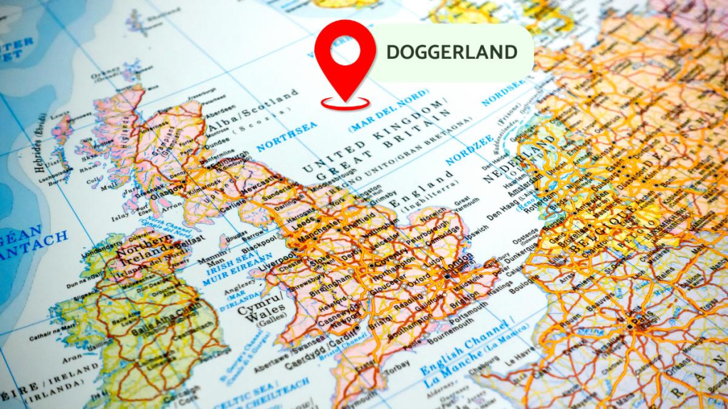 Fondo marino del Mar del Norte entre Gran Bretaña y Europa continental